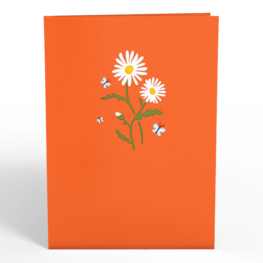 Daisies with Monarch Butterfly Pop-Up Card - Image 4