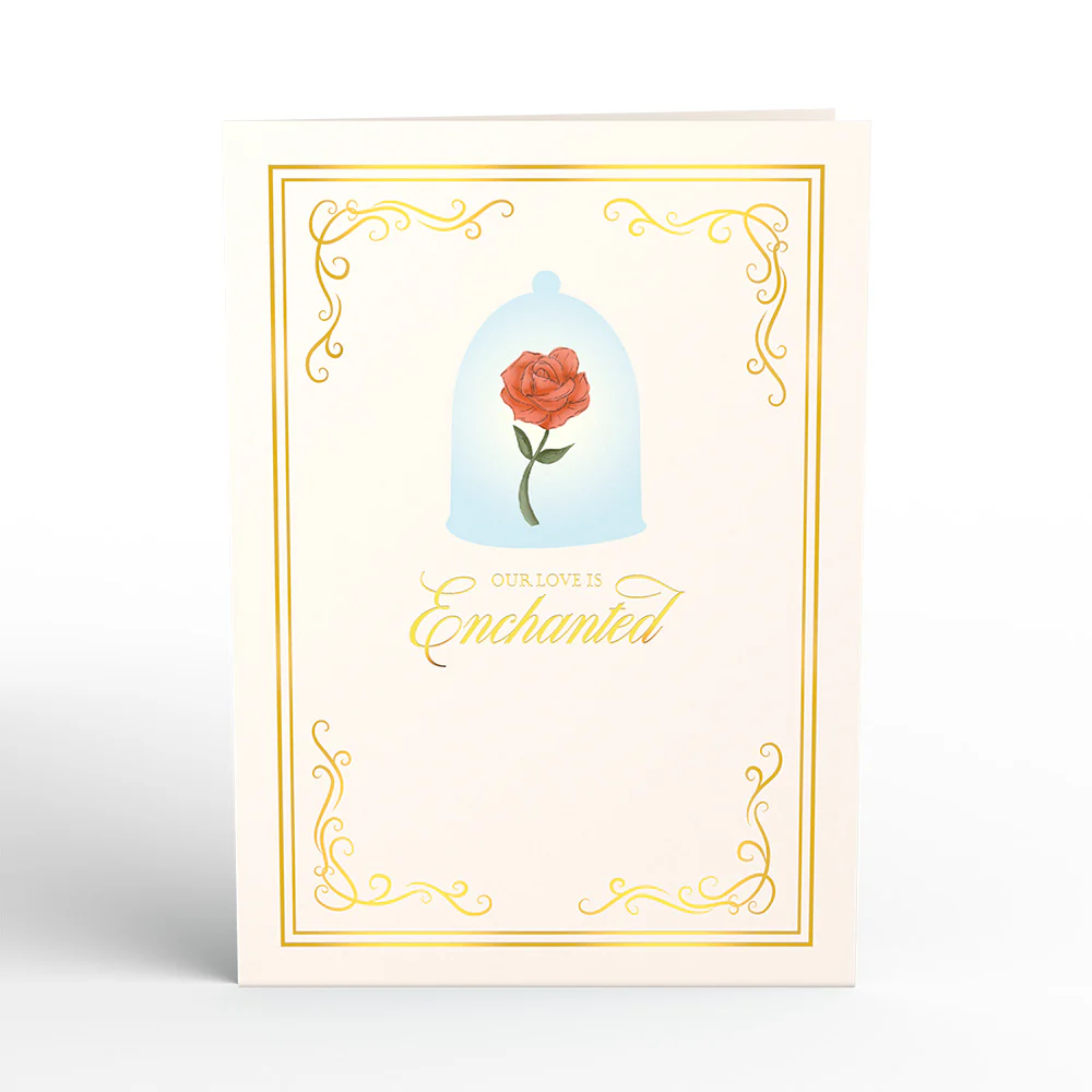 Disney's Beauty and The Beast Enchanted Love Pop-Up Card - Image 4