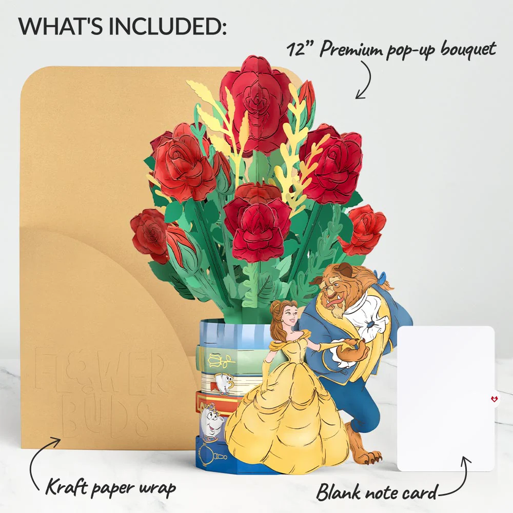 Disney's Beauty and The Beast Flower Buds Bouquet - Image 6