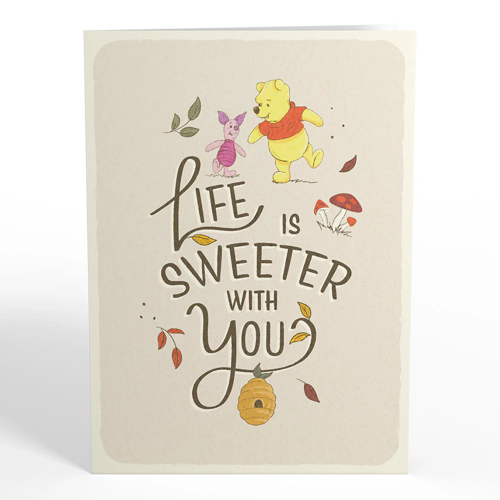 Disney's Winnie the Pooh Life Is Sweeter With You Pop-Up Card - Image 4