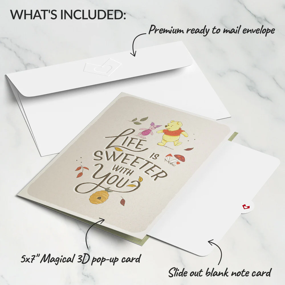 Disney's Winnie the Pooh Life Is Sweeter With You Pop-Up Card - Image 5