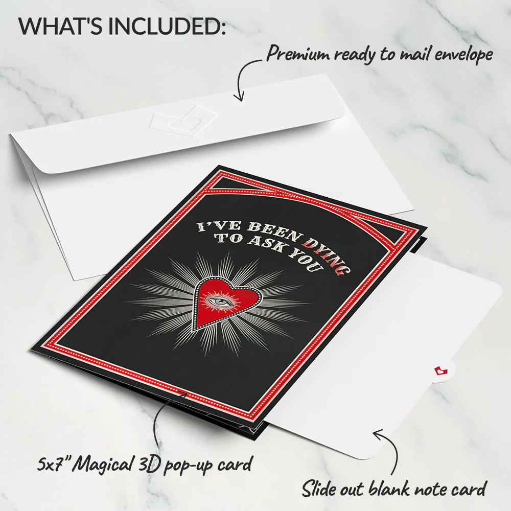 Dying to Ask You Valentine Pop-Up Card - Image 5