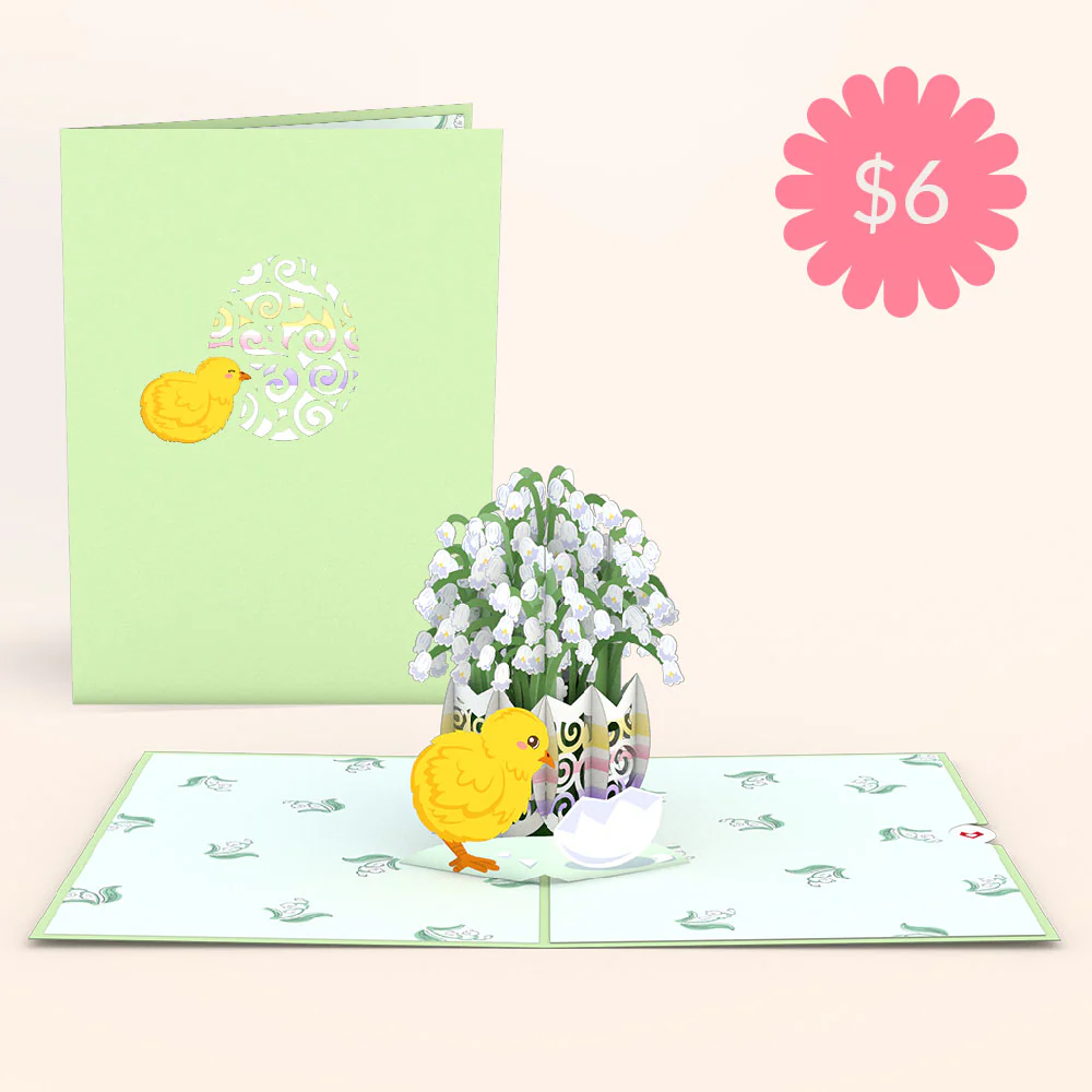 Easter Lily of the Valley Pop-Up Card - Image 10
