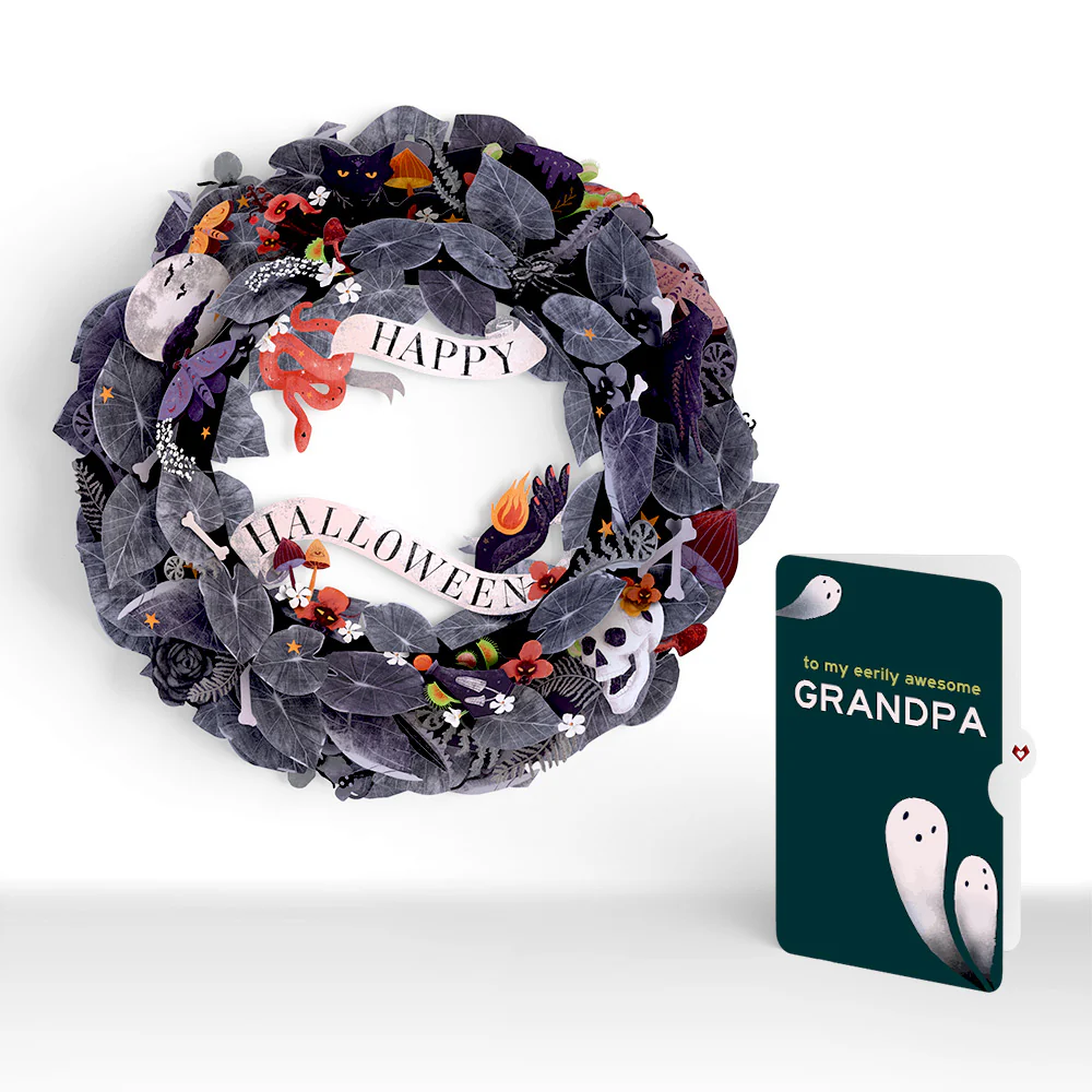 Enchantingly Eerie Halloween Wreath and Sentiment Set for Grandpa