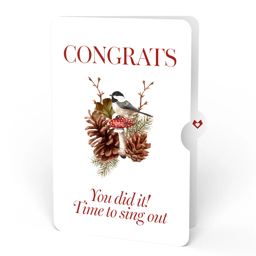 Fall Forest Floor Congratulations Pop-Up Card and Sentiment Set - Image 4