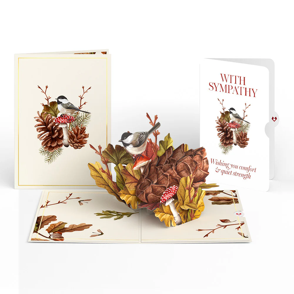 Fall Forest Floor Sympathy Pop-Up Card and Sentiment Set