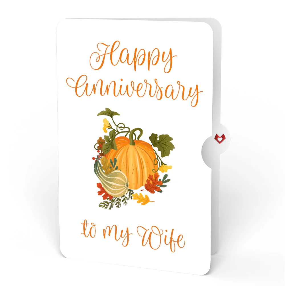 Fall is in the Air Anniversary Pop-Up Card and Sentiment Set for Wife - Image 4