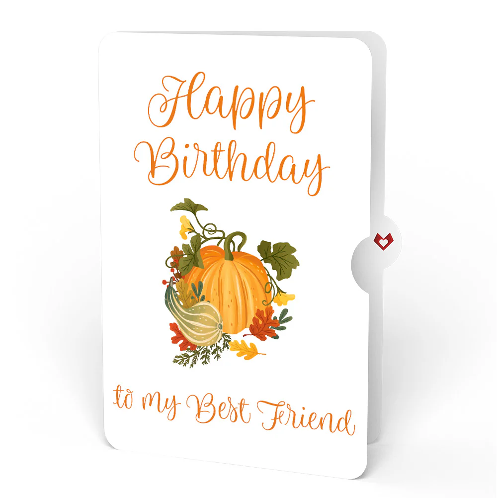 Fall is in the Air Birthday Pop-Up Card and Sentiment Set for Best Friend - Image 4