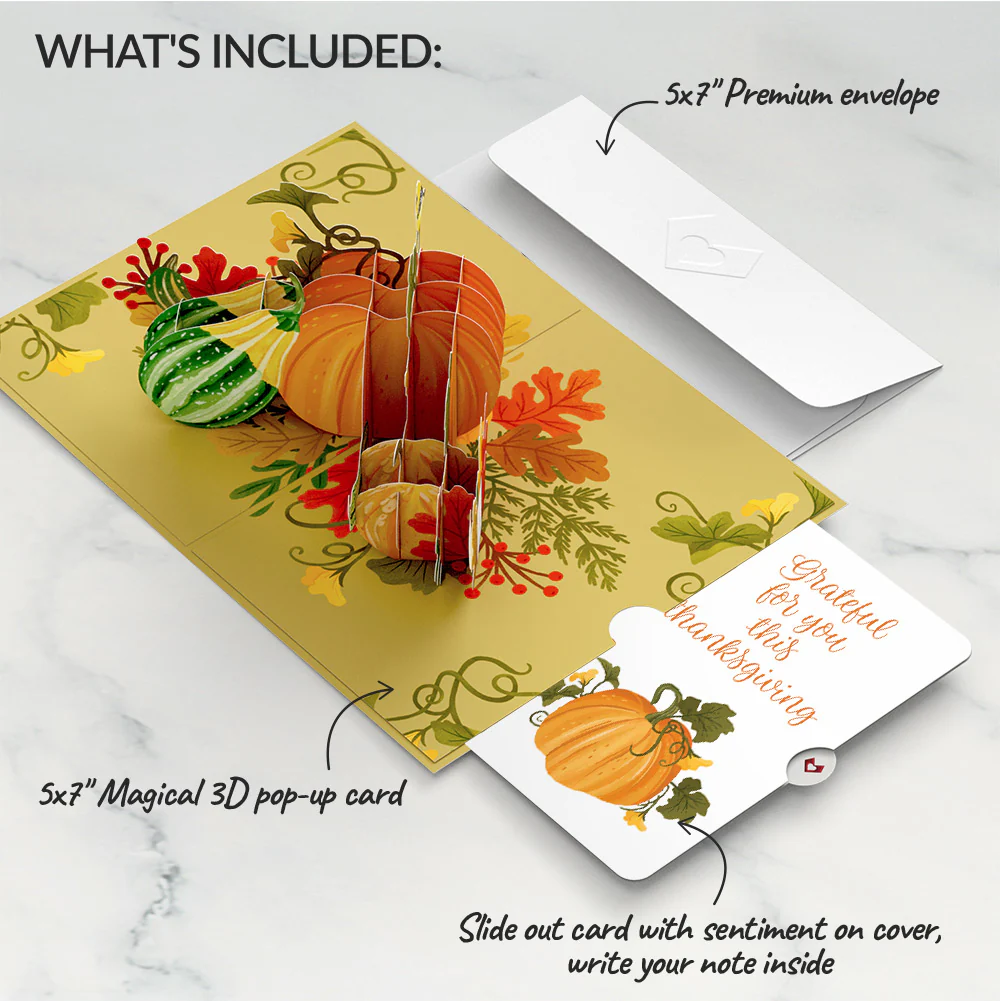 Fall is in the Air Thanksgiving Pop-Up Card and Sentiment Set - Image 2