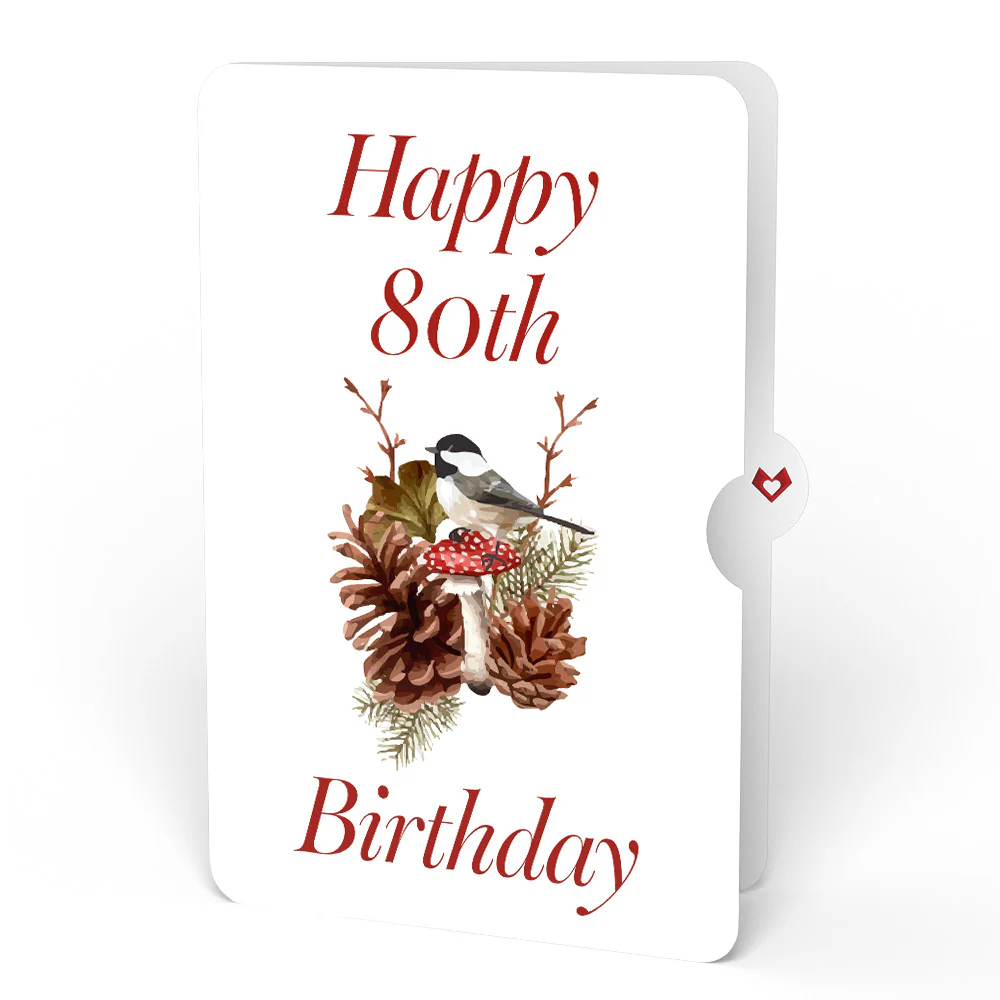 Fall Sunshine 80th Birthday Bouquet and Sentiment Set - Image 4