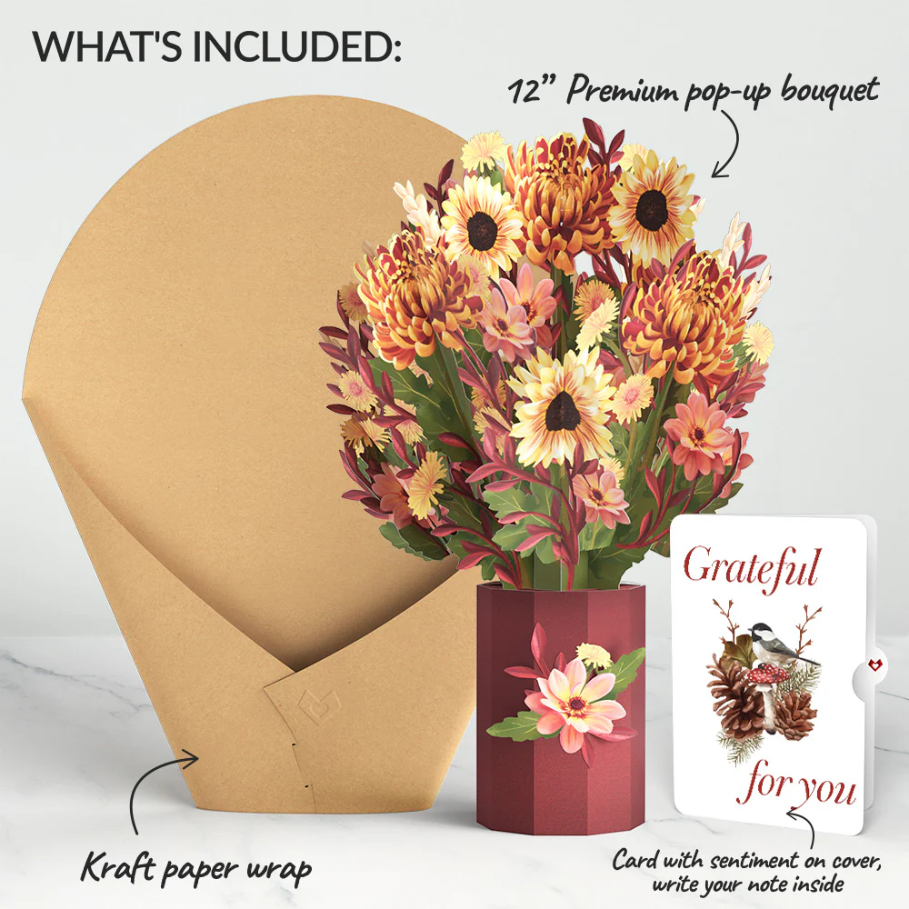 Fall Sunshine Appreciation Bouquet and Sentiment Set - Image 2