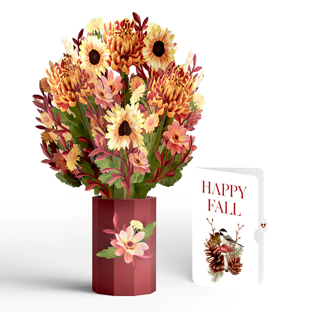 Fall Sunshine Bouquet and Sentiment Set