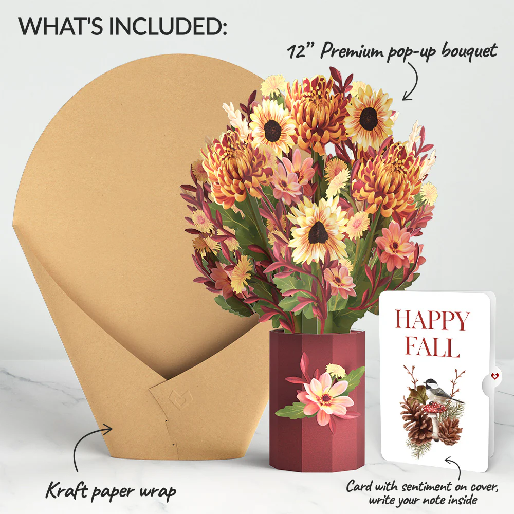 Fall Sunshine Bouquet and Sentiment Set - Image 2