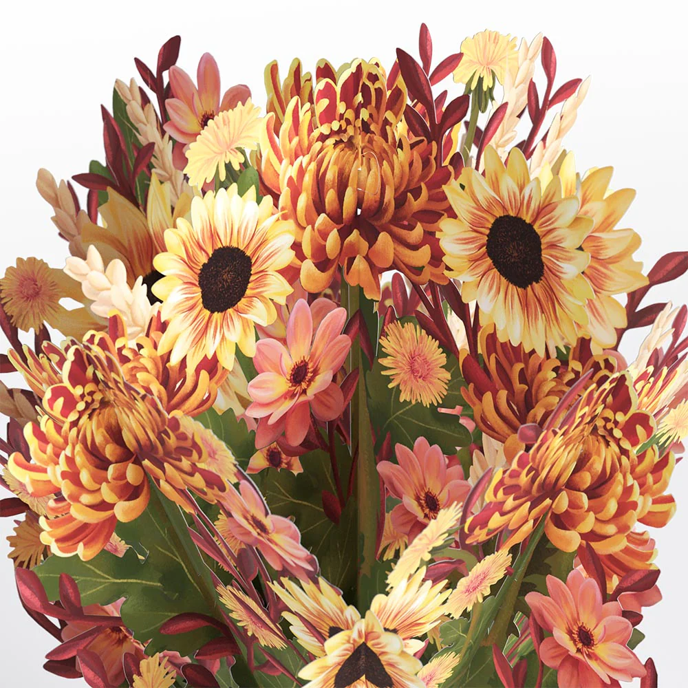 Fall Sunshine Retirement Bouquet and Sentiment Set - Image 3