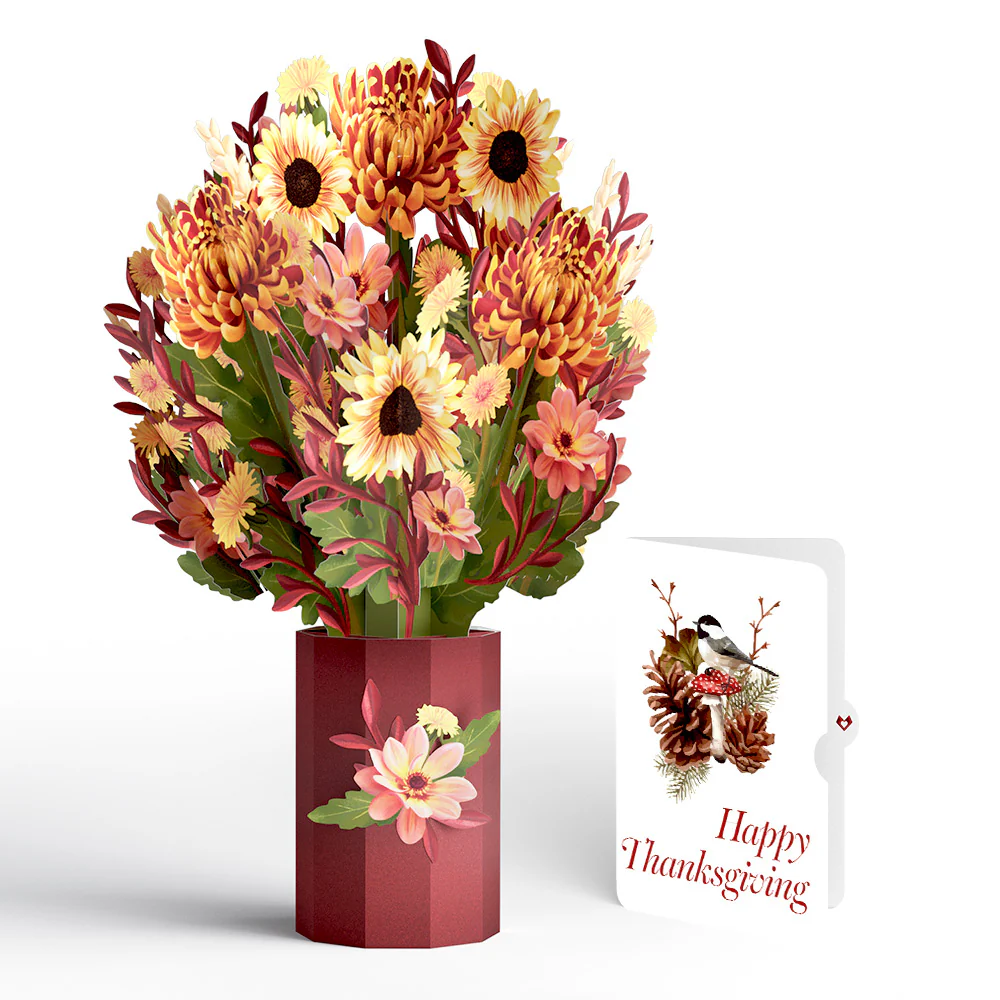 Fall Sunshine Thanksgiving Bouquet and Sentiment Set