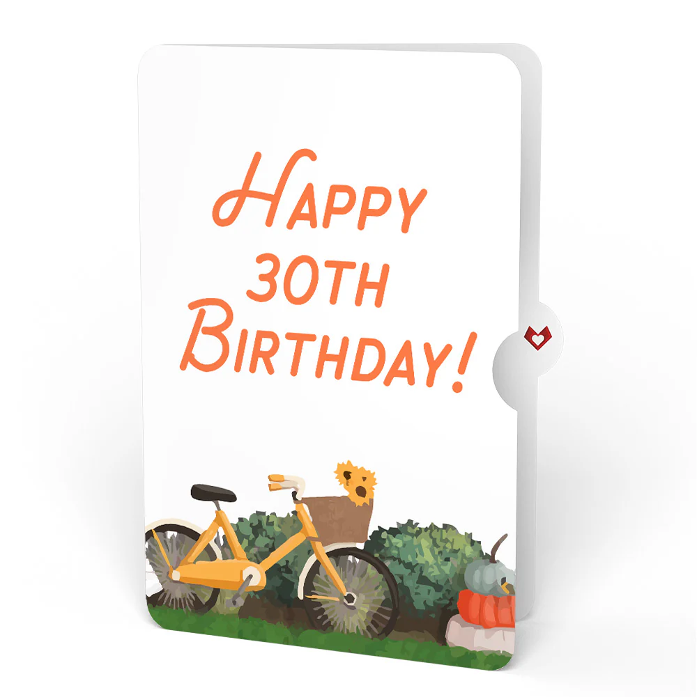 Fall Welcome 30th Birthday Pop-Up Card and Sentiment Set - Image 4