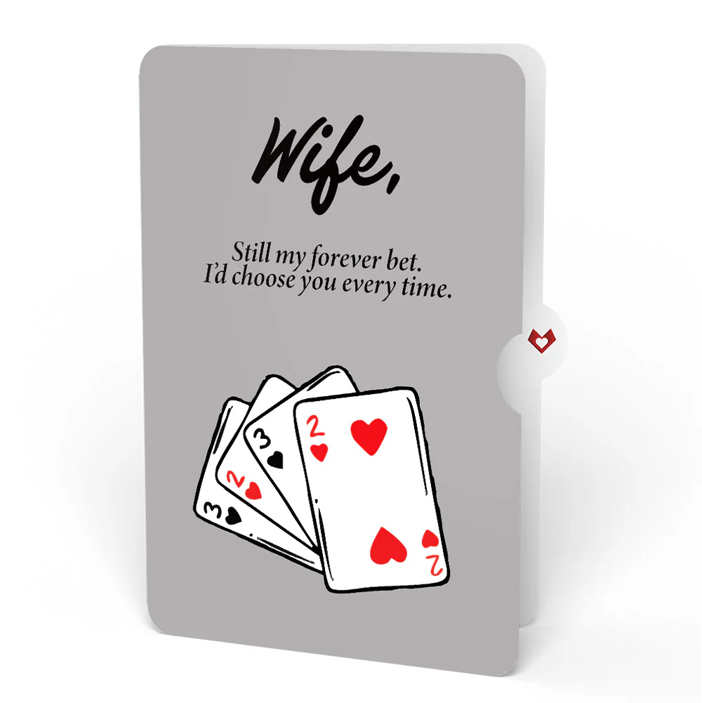 Fatally Yours Love Pop-Up Card and Sentiment Set for Wife - Image 4
