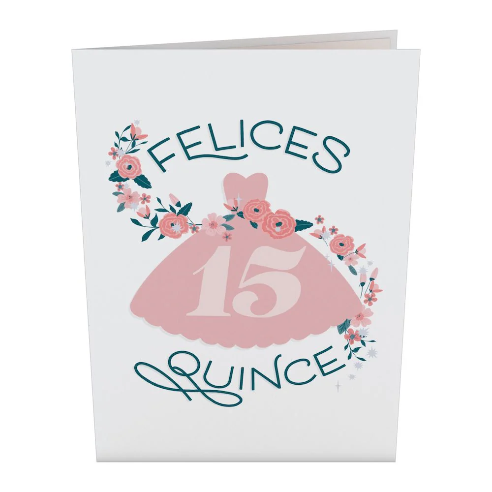 Felices Quince Pop-Up Card - Image 4