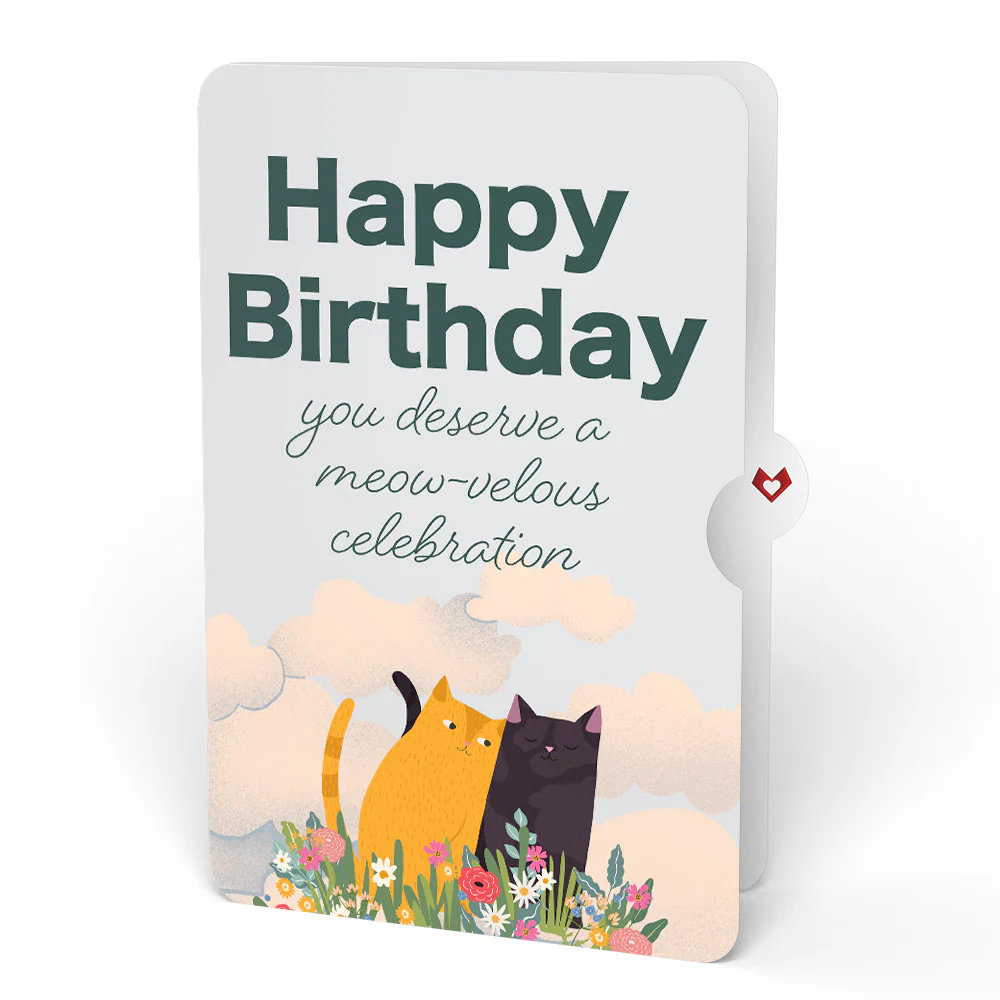 Feline Fancy Birthday Glitter Bouquet and Sentiment Set - Image 4