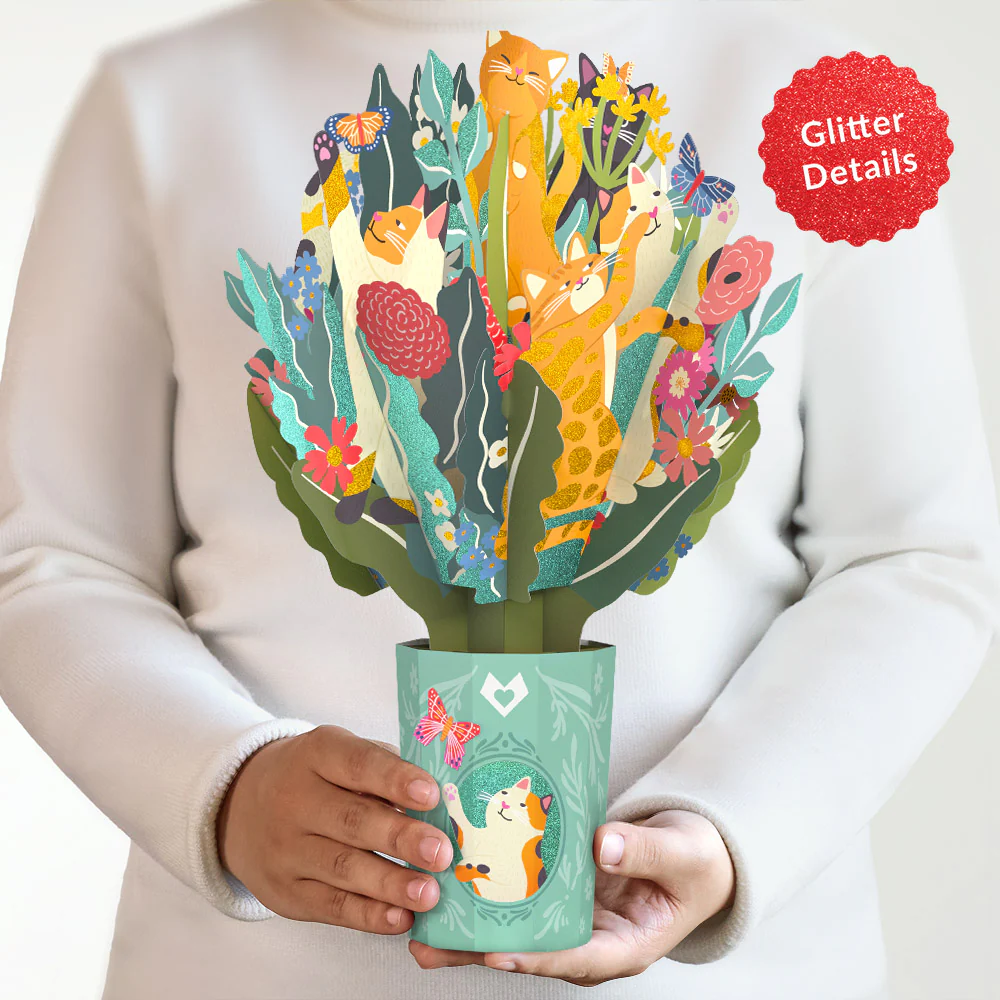 Feline Fancy Glitter Bouquet - Image 2