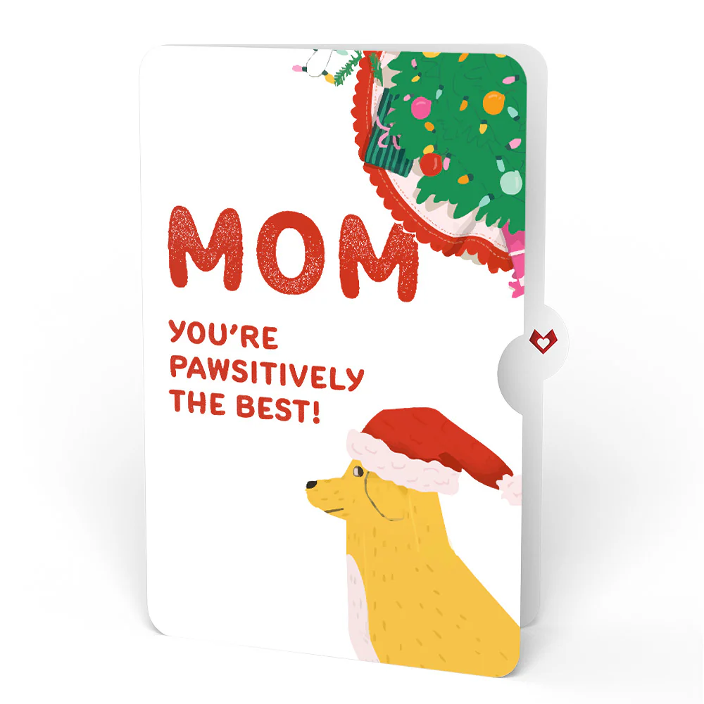Feliz Naughty Dog Christmas Pop-Up Card and Sentiment Set for Mom - Image 4