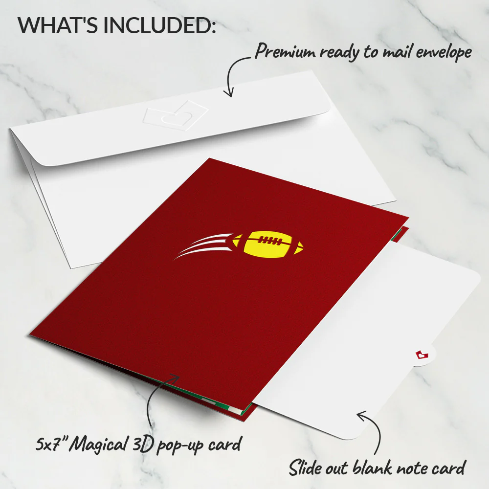 Football Touchdown Pop-Up Card - Image 5