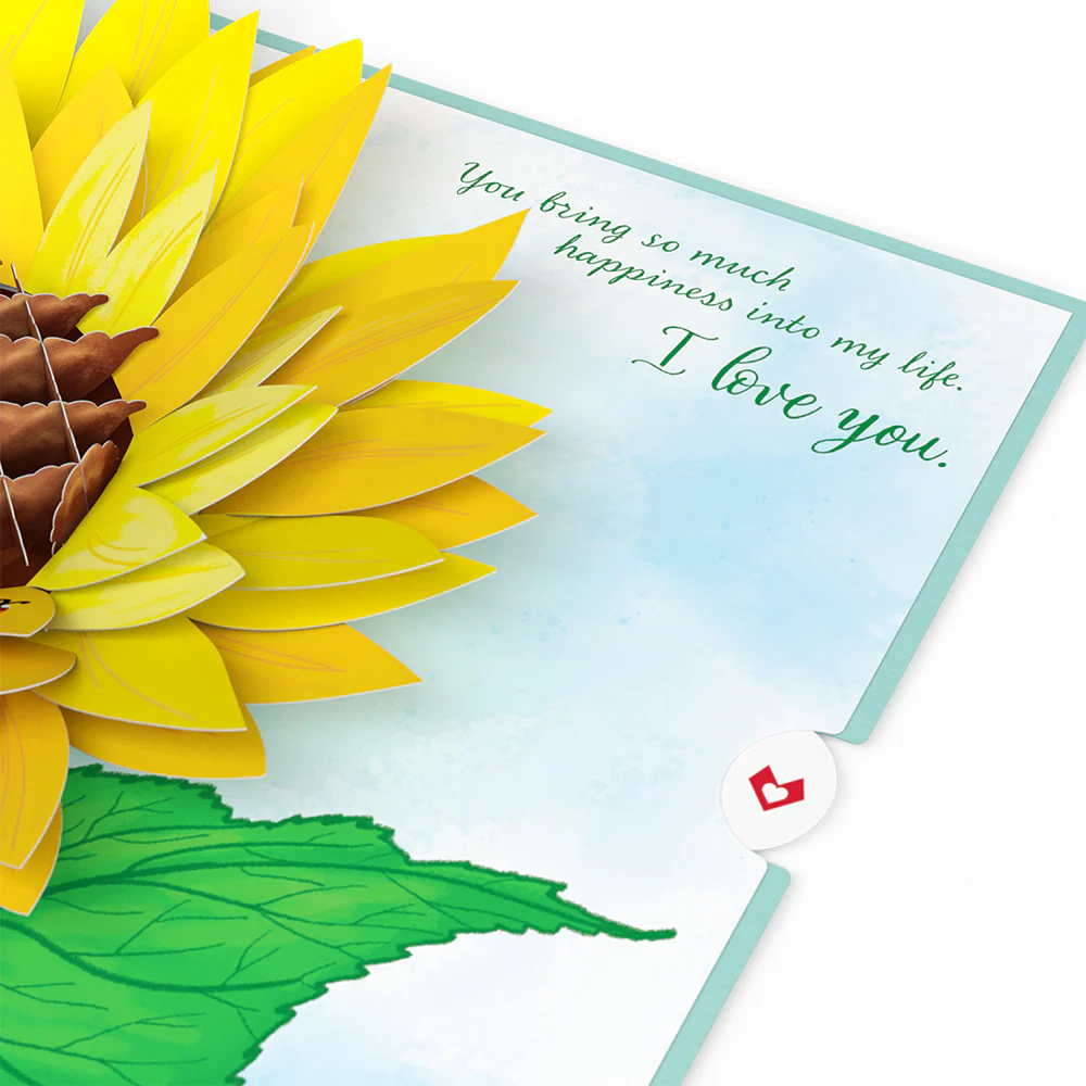 For my Wife Sunflower Pop-Up Card - Image 3