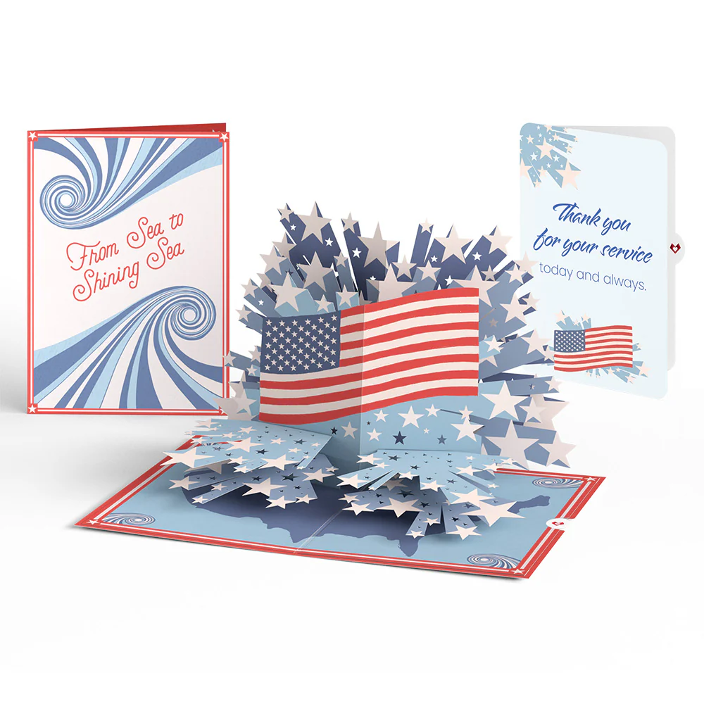 From Sea to Shining Sea Appreciation Pop-Up Card and Sentiment Set