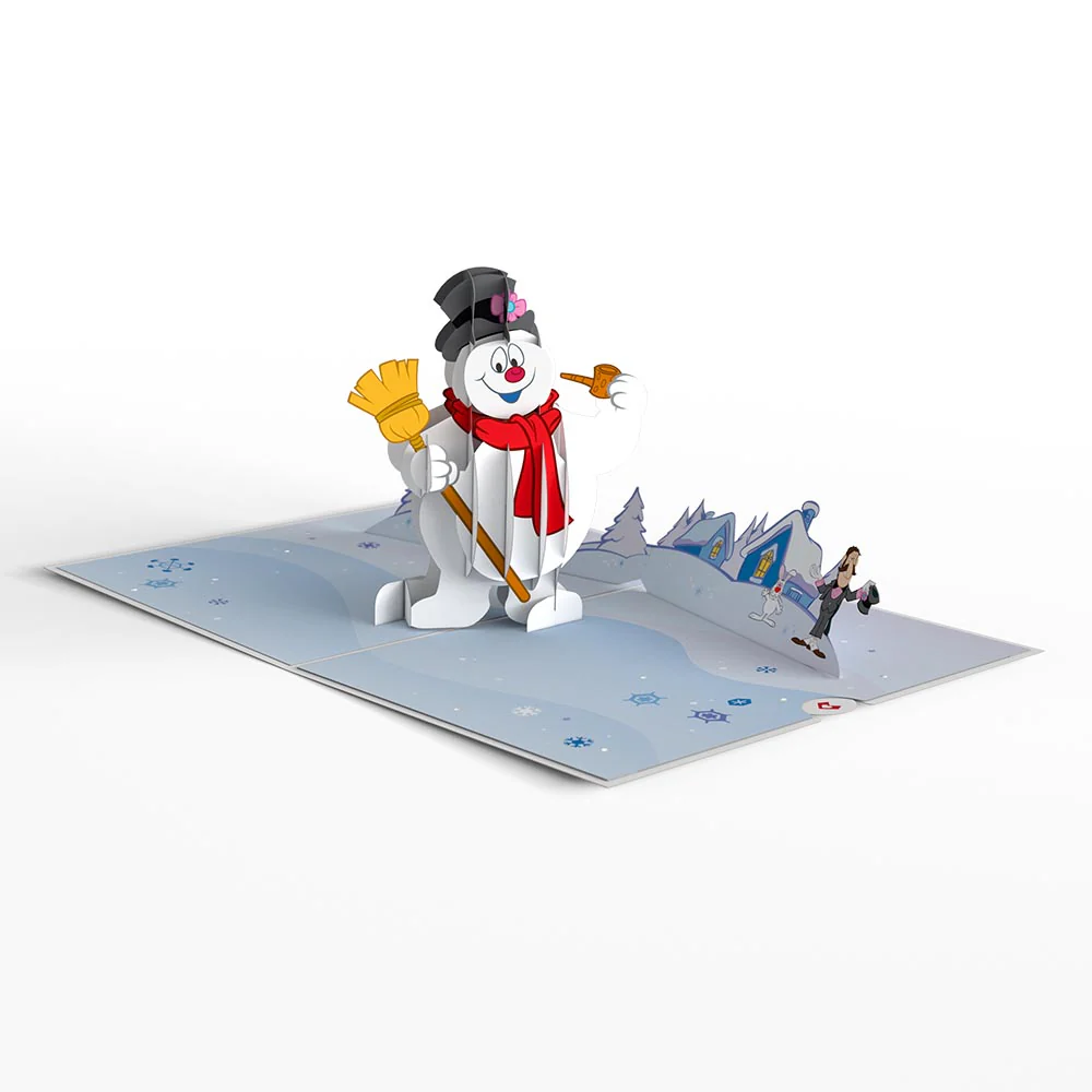 Frosty The Snowman Jolly Happy Christmas Pop-Up Card - Image 3