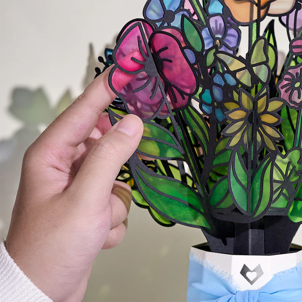 Garden Glow Birthday Suncatcher Bouquet and Sentiment Set for Daughter - Image 3