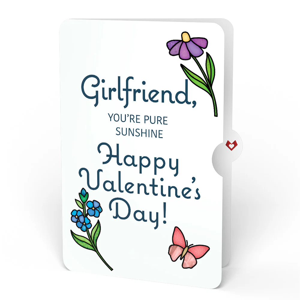 Garden Glow Valentine Suncatcher Bouquet and Sentiment Set for Girlfriend - Image 4