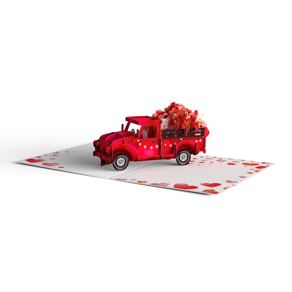 Giant Love Delivery Truck Pop-Up Card - Image 5