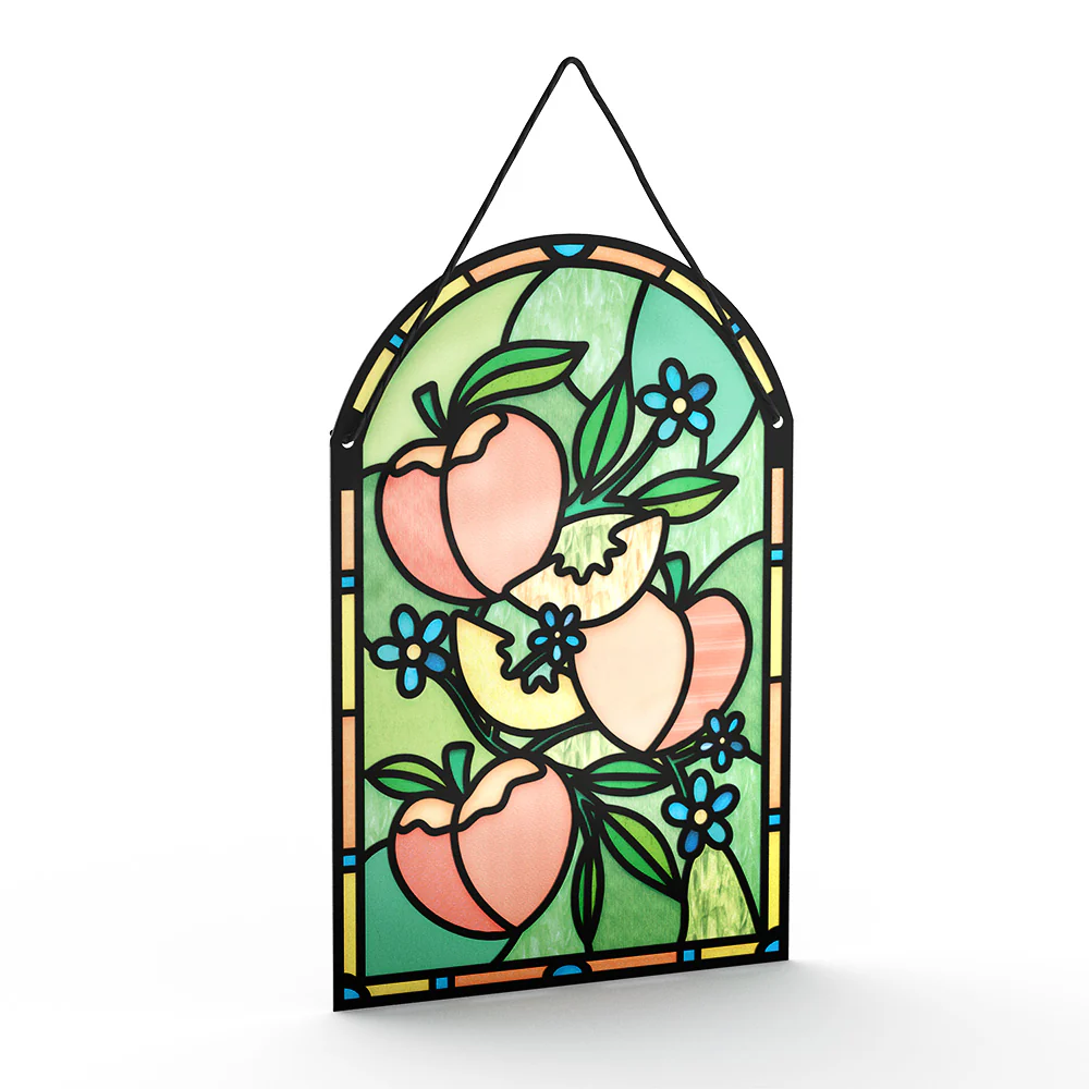 Golden Peaches Suncatcher Card - Image 3