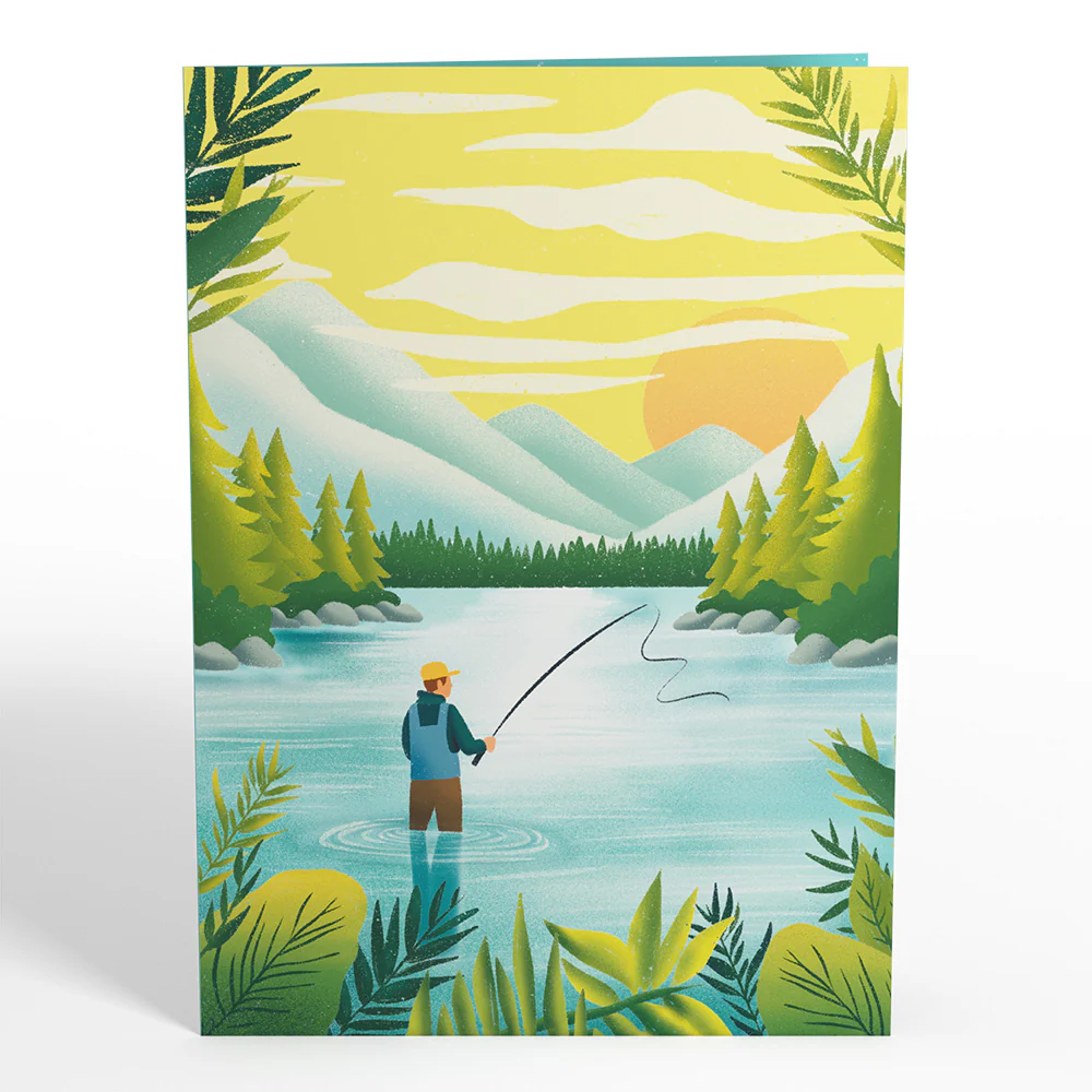 Gone Fishing Pop-Up Card - Image 4