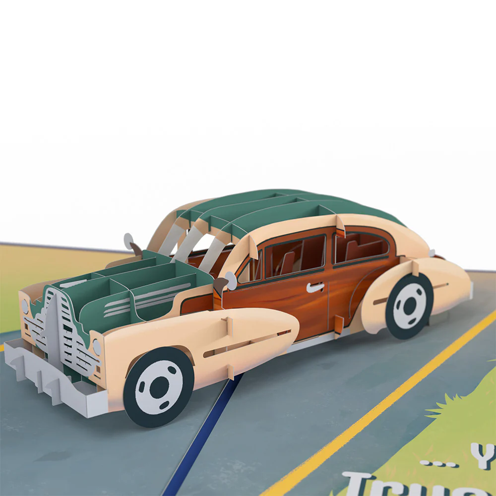 Grandpa Classic Car Pop-Up Card - Image 2