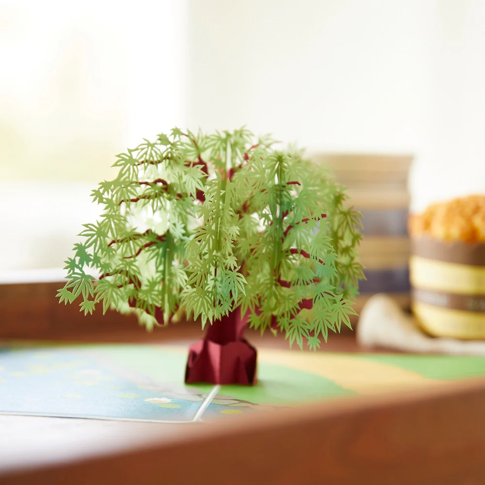 Green Maple Tree Pop-Up Card - Image 5
