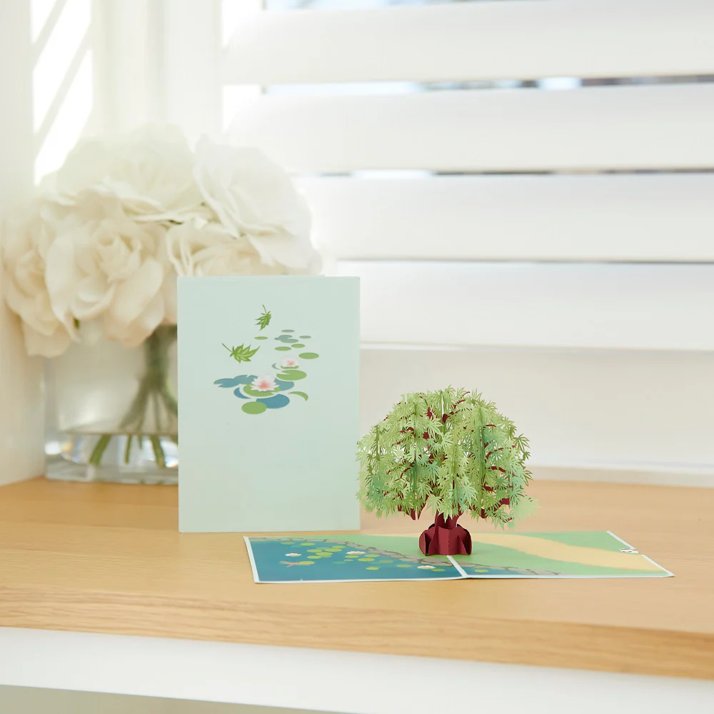 Green Maple Tree Pop-Up Card - Image 8