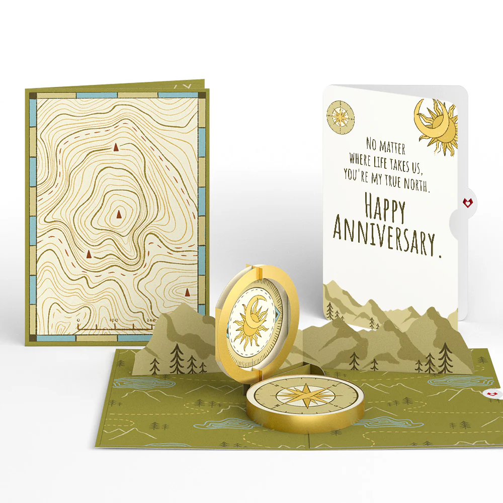 Guiding Compass Anniversary Pop-Up Card and Sentiment Set