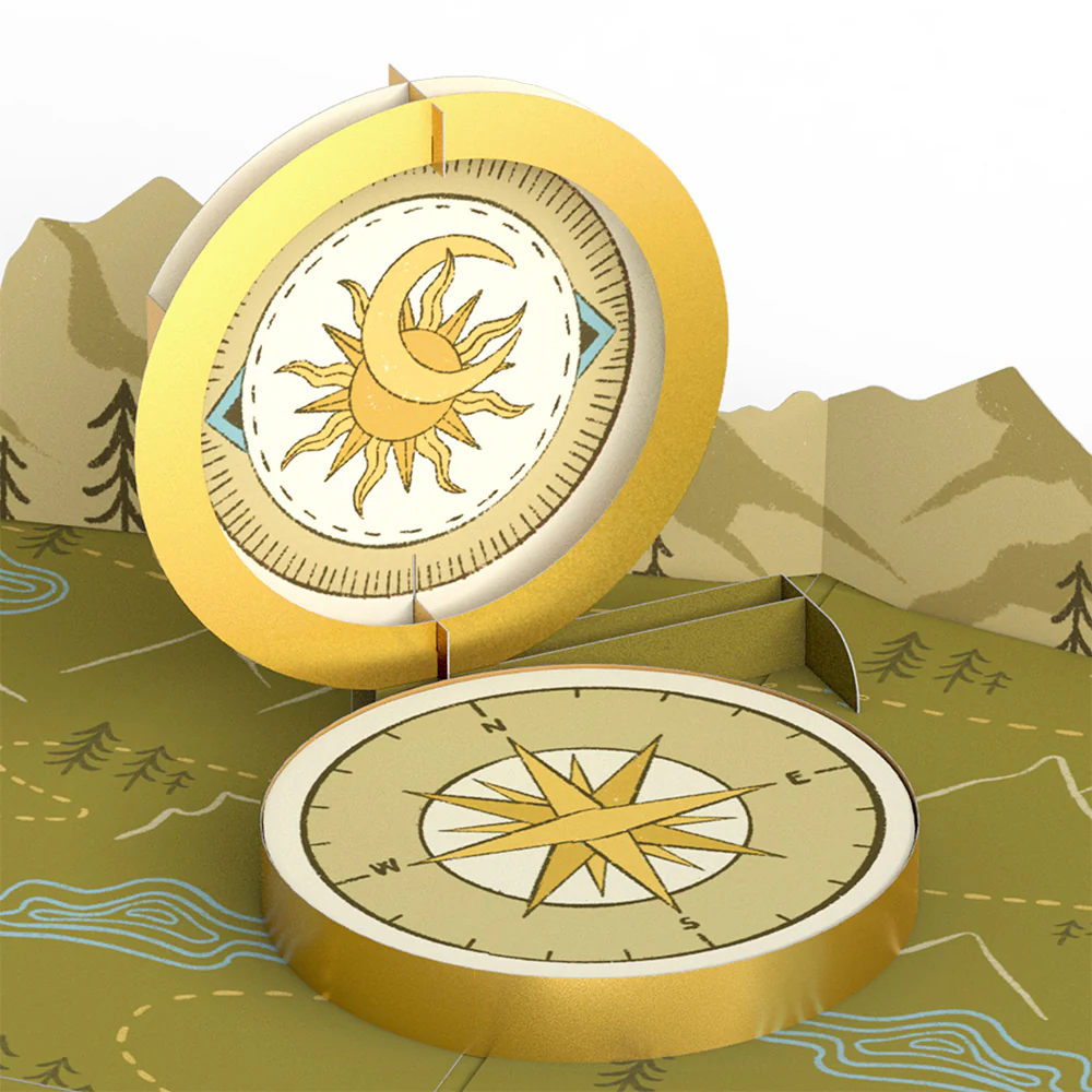 Guiding Compass Pop-Up Card - Image 2