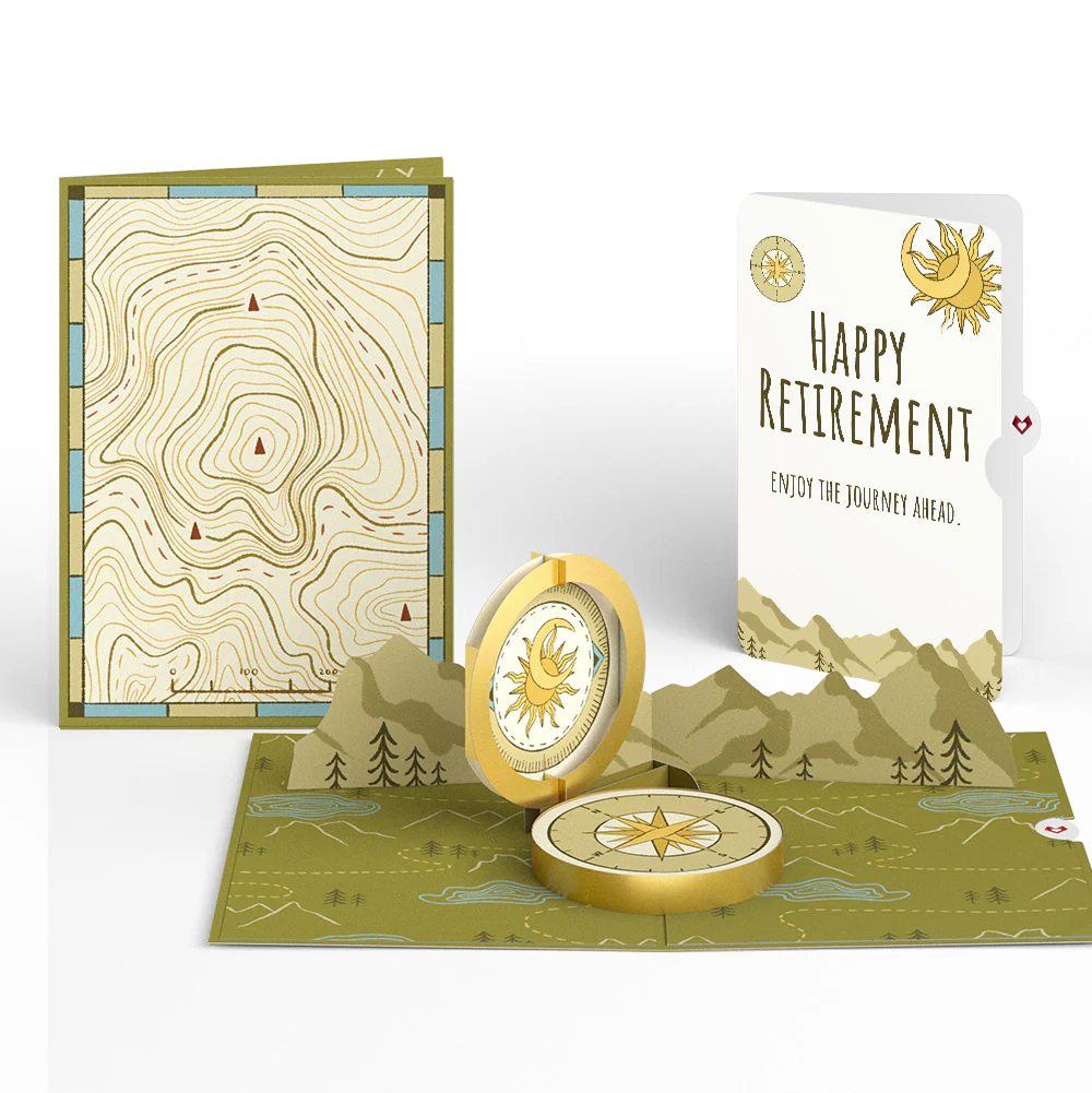 Guiding Compass Retirement Pop-Up Card and Sentiment Set