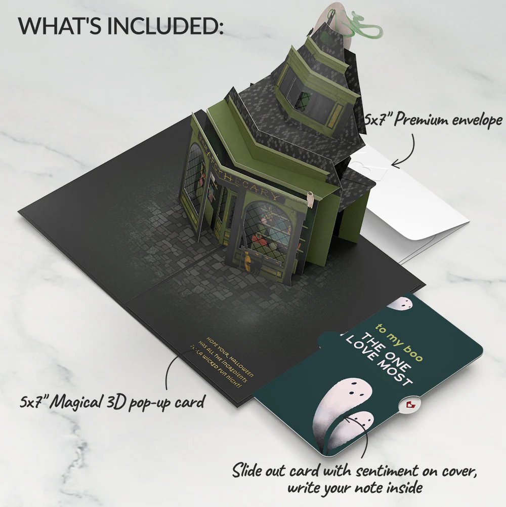 Halloween Apothecary Pop-Up Card and Sentiment Set - Image 2