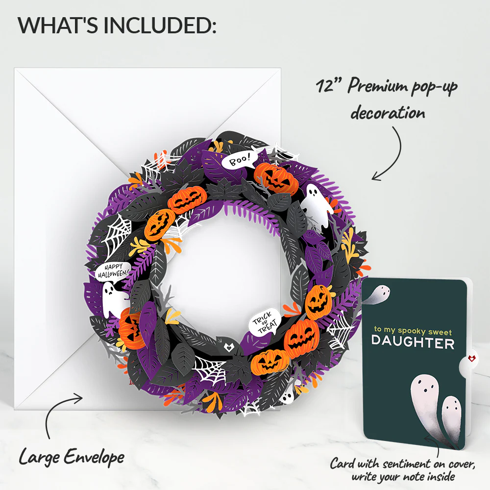 Halloween Wreath and Sentiment Set for Daughter - Image 2