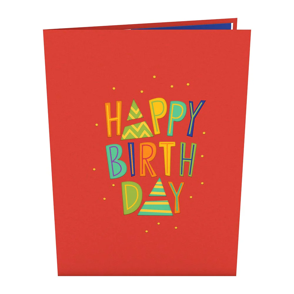 Happy Birthday Balloons pop-up card - Image 4