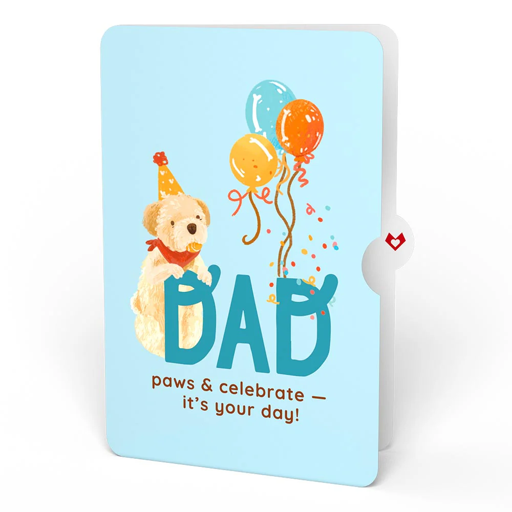 Happy Birthday Dogs Pop-Up Card and Sentiment Set for Dad - Image 4