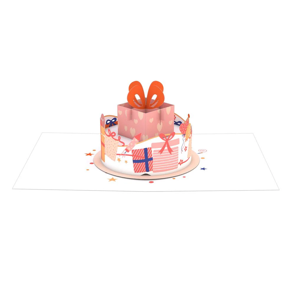 Happy Birthday Gift Cake: Paperpop® Card - Image 3
