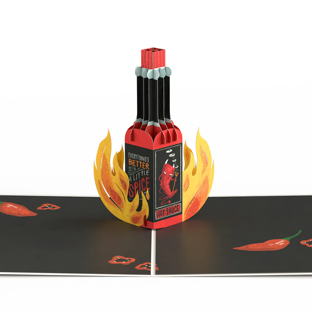 Happy Birthday Hot Stuff Pop-Up Card - Image 3