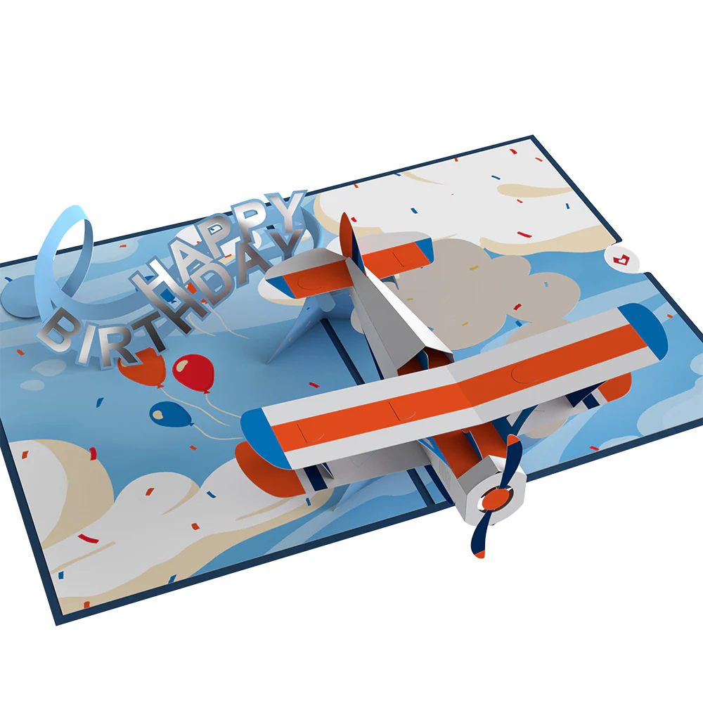 Happy Birthday Plane Pop-Up Card - Image 2