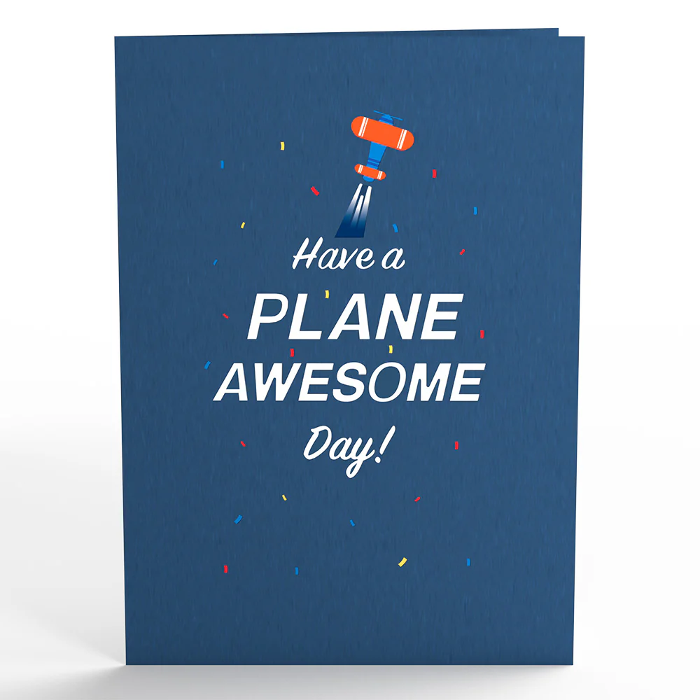 Happy Birthday Plane Pop-Up Card - Image 4