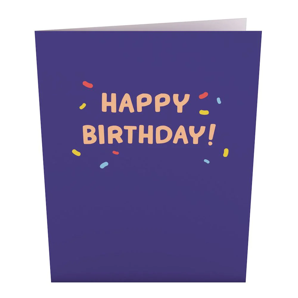 Happy Birthday Sprinkles Cupcake: Paperpop® Card - Image 4