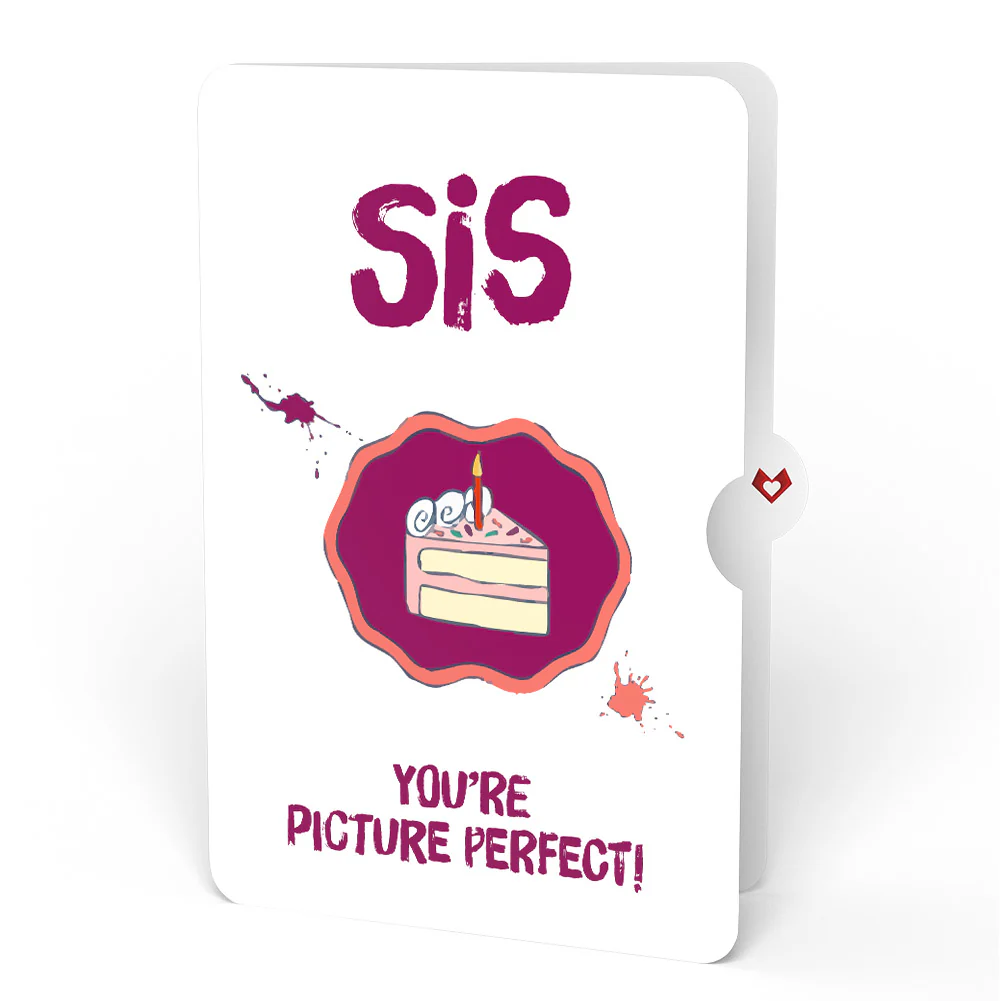 Happy Birthday to a True Masterpiece Pop-Up Card and Sentiment Set for Sister - Image 4